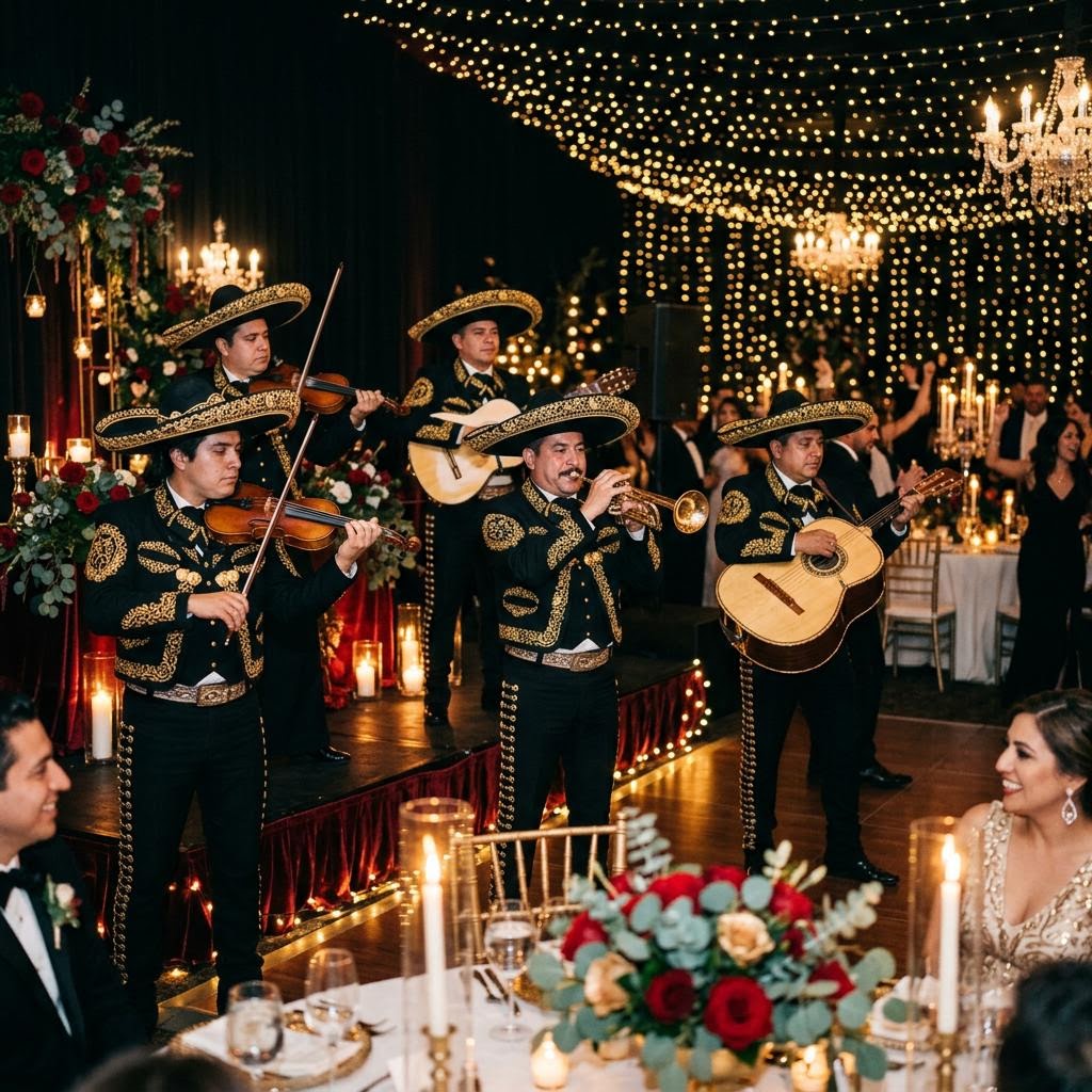Mariachi musicians in traditional charro suits — Mariachi Gold Phoenix